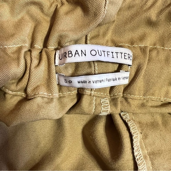 Urban Outfitters | Terra High-Waisted Paperbag Pants Button Fly Trousers Size S - Picture 3 of 11